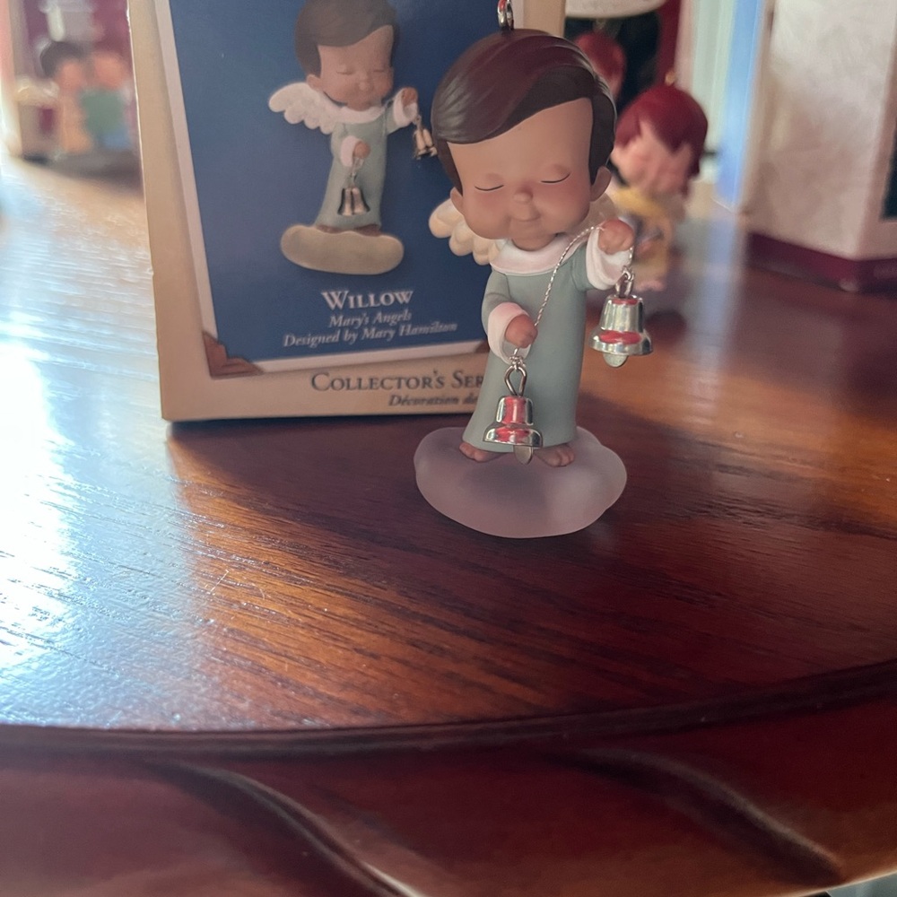 Willow Angel Figurine with Bells
